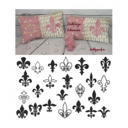 Stickserie - Fleur de Lis